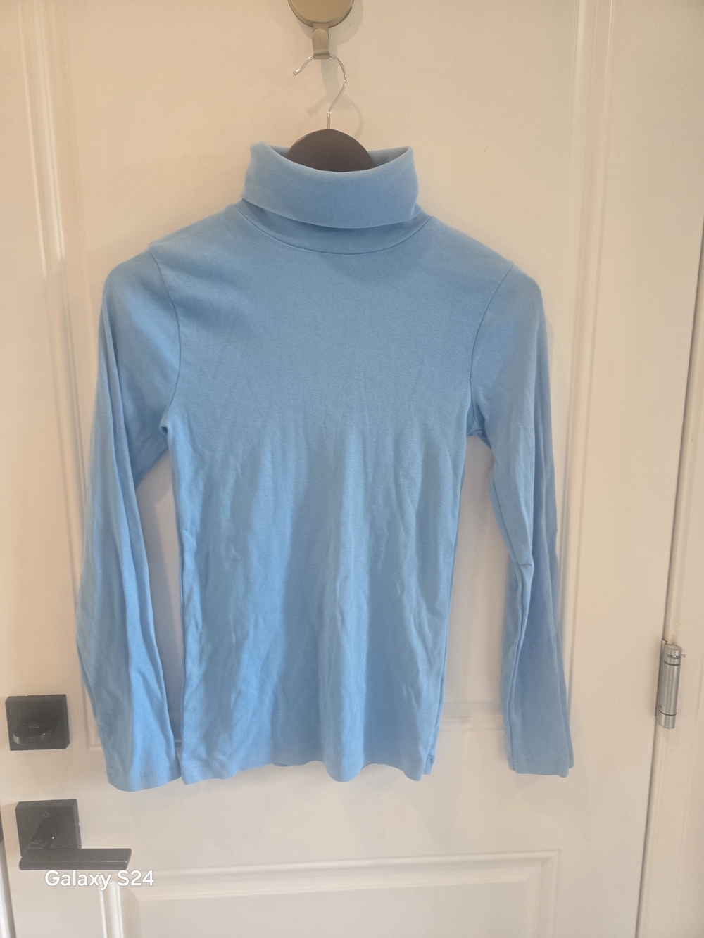J. Crew Factory Light Blue Turtleneck Long Sleeve Top